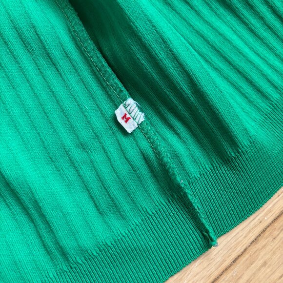 Vintage Ribbed Green Vest - Picture 5 of 6